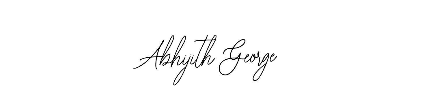 How to make Abhijith George name signature. Use Bearetta-2O07w style for creating short signs online. This is the latest handwritten sign. Abhijith George signature style 12 images and pictures png