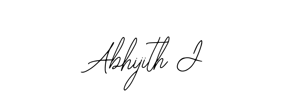 Use a signature maker to create a handwritten signature online. With this signature software, you can design (Bearetta-2O07w) your own signature for name Abhijith J. Abhijith J signature style 12 images and pictures png
