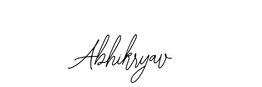 How to make Abhikryav name signature. Use Bearetta-2O07w style for creating short signs online. This is the latest handwritten sign. Abhikryav signature style 12 images and pictures png