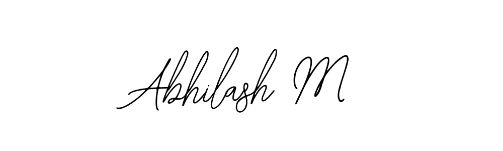 Design your own signature with our free online signature maker. With this signature software, you can create a handwritten (Bearetta-2O07w) signature for name Abhilash M. Abhilash M signature style 12 images and pictures png