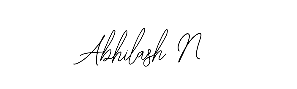 Abhilash N stylish signature style. Best Handwritten Sign (Bearetta-2O07w) for my name. Handwritten Signature Collection Ideas for my name Abhilash N. Abhilash N signature style 12 images and pictures png