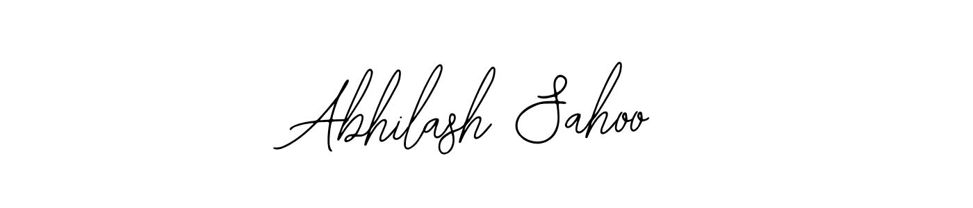 The best way (Bearetta-2O07w) to make a short signature is to pick only two or three words in your name. The name Abhilash Sahoo include a total of six letters. For converting this name. Abhilash Sahoo signature style 12 images and pictures png