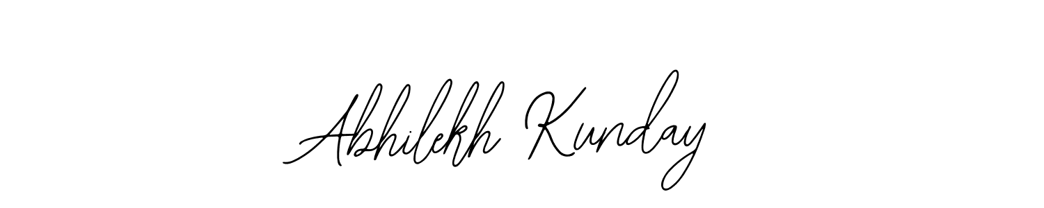 This is the best signature style for the Abhilekh Kunday name. Also you like these signature font (Bearetta-2O07w). Mix name signature. Abhilekh Kunday signature style 12 images and pictures png