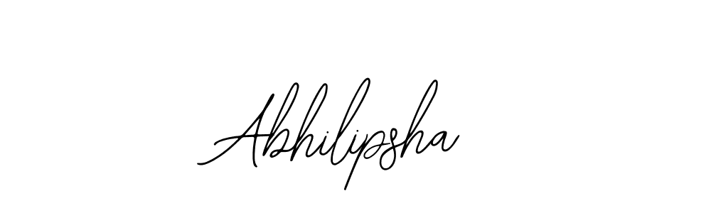 How to make Abhilipsha name signature. Use Bearetta-2O07w style for creating short signs online. This is the latest handwritten sign. Abhilipsha signature style 12 images and pictures png