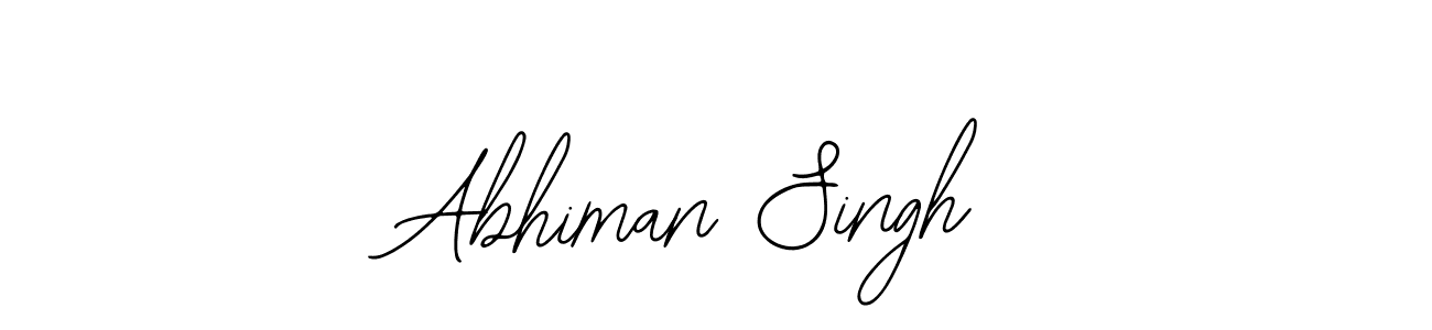 How to make Abhiman Singh signature? Bearetta-2O07w is a professional autograph style. Create handwritten signature for Abhiman Singh name. Abhiman Singh signature style 12 images and pictures png