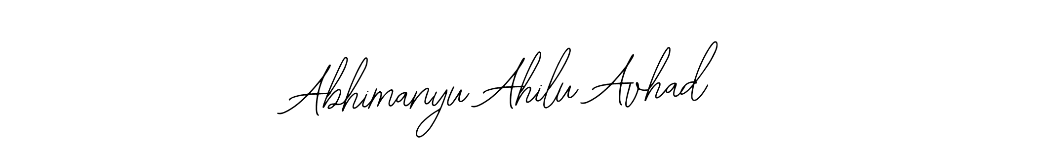 It looks lik you need a new signature style for name Abhimanyu Ahilu Avhad. Design unique handwritten (Bearetta-2O07w) signature with our free signature maker in just a few clicks. Abhimanyu Ahilu Avhad signature style 12 images and pictures png