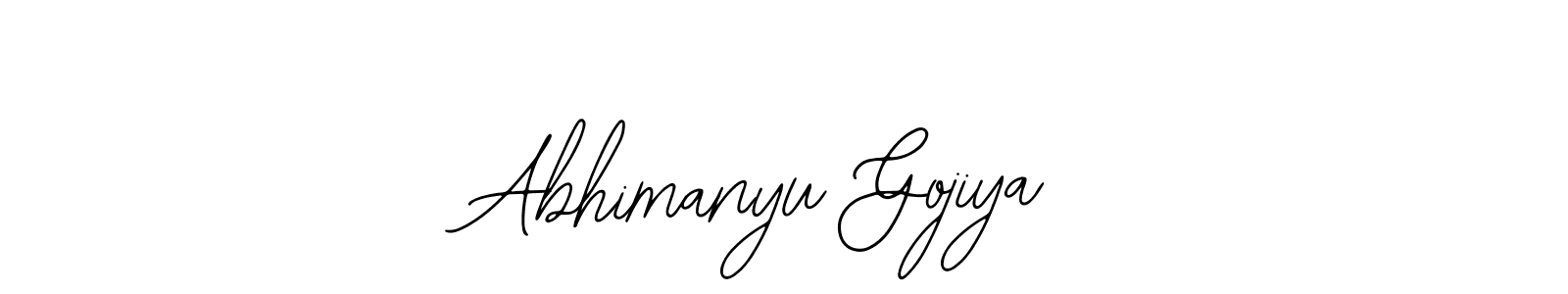 It looks lik you need a new signature style for name Abhimanyu Gojiya. Design unique handwritten (Bearetta-2O07w) signature with our free signature maker in just a few clicks. Abhimanyu Gojiya signature style 12 images and pictures png