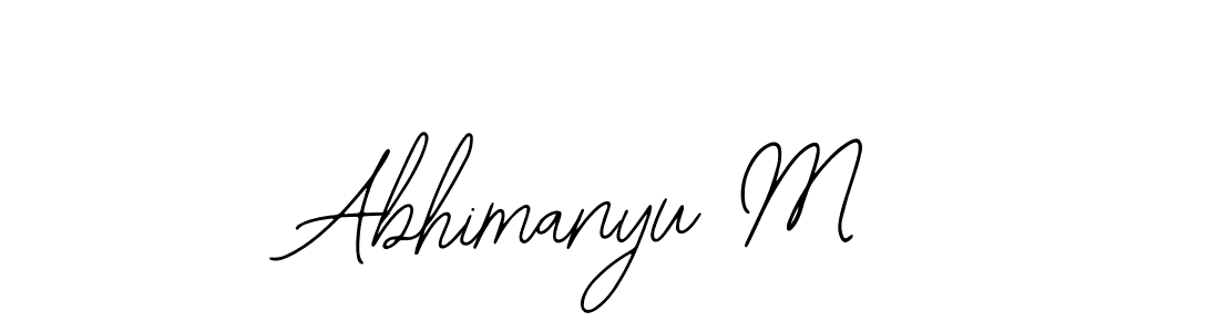 Make a beautiful signature design for name Abhimanyu M. With this signature (Bearetta-2O07w) style, you can create a handwritten signature for free. Abhimanyu M signature style 12 images and pictures png