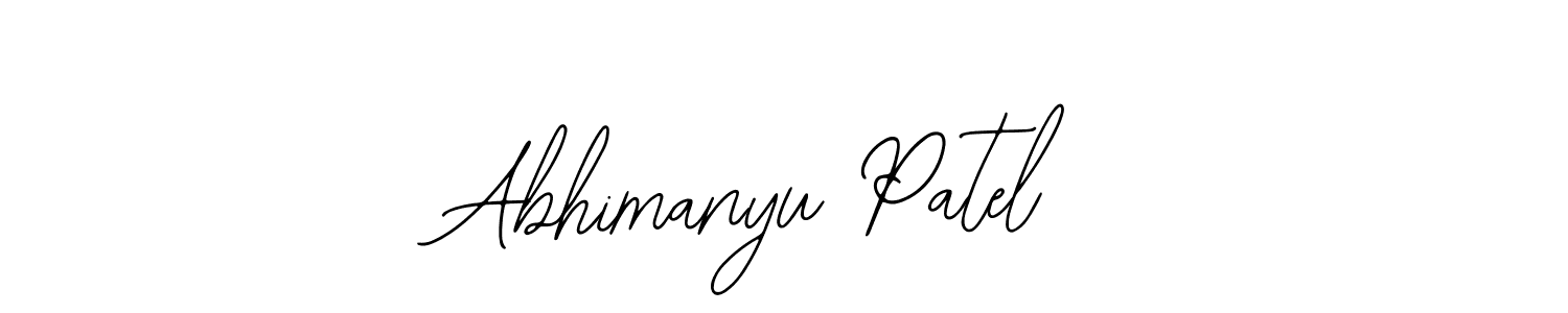 Design your own signature with our free online signature maker. With this signature software, you can create a handwritten (Bearetta-2O07w) signature for name Abhimanyu Patel. Abhimanyu Patel signature style 12 images and pictures png