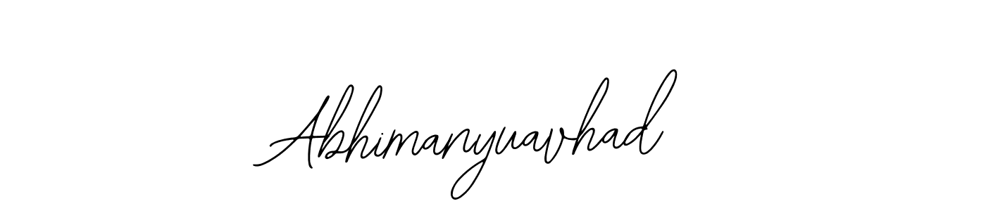 Use a signature maker to create a handwritten signature online. With this signature software, you can design (Bearetta-2O07w) your own signature for name Abhimanyuavhad. Abhimanyuavhad signature style 12 images and pictures png