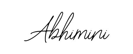 Design your own signature with our free online signature maker. With this signature software, you can create a handwritten (Bearetta-2O07w) signature for name Abhimini. Abhimini signature style 12 images and pictures png