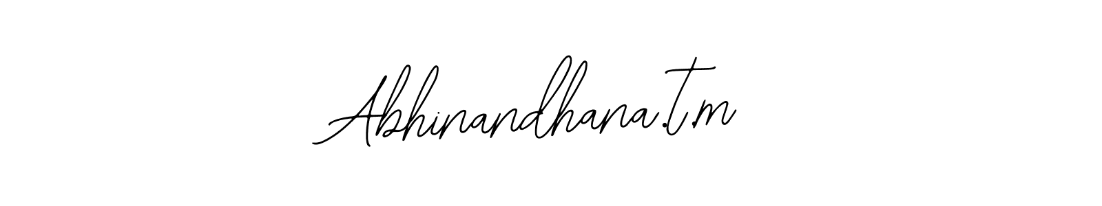 Use a signature maker to create a handwritten signature online. With this signature software, you can design (Bearetta-2O07w) your own signature for name Abhinandhana.t.m. Abhinandhana.t.m signature style 12 images and pictures png