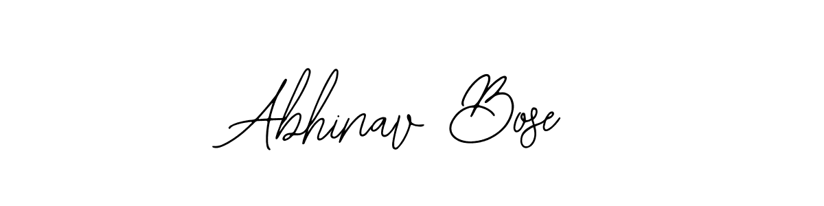 How to make Abhinav Bose name signature. Use Bearetta-2O07w style for creating short signs online. This is the latest handwritten sign. Abhinav Bose signature style 12 images and pictures png