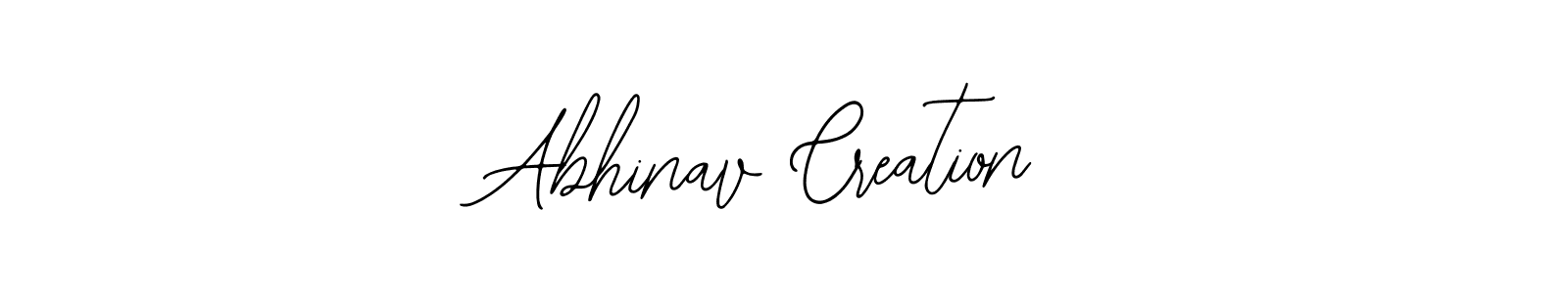 How to make Abhinav Creation name signature. Use Bearetta-2O07w style for creating short signs online. This is the latest handwritten sign. Abhinav Creation signature style 12 images and pictures png