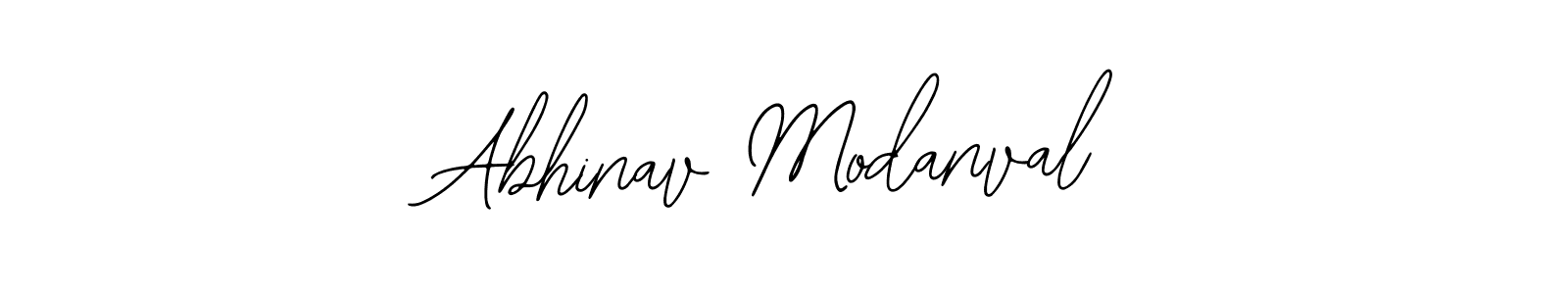 Similarly Bearetta-2O07w is the best handwritten signature design. Signature creator online .You can use it as an online autograph creator for name Abhinav Modanval. Abhinav Modanval signature style 12 images and pictures png