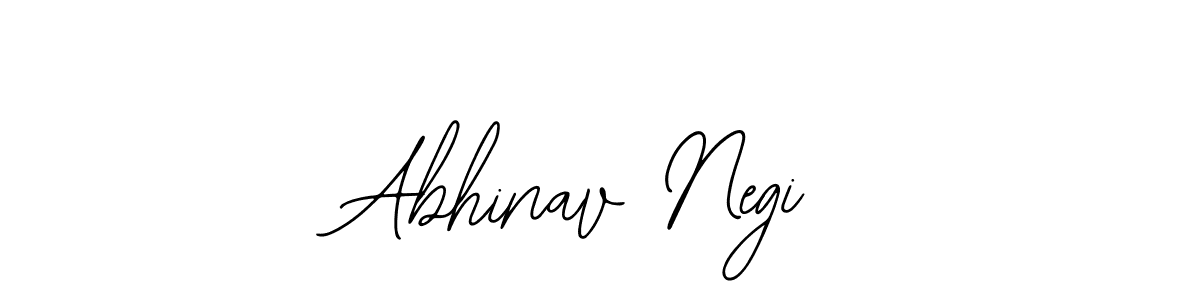 Use a signature maker to create a handwritten signature online. With this signature software, you can design (Bearetta-2O07w) your own signature for name Abhinav Negi. Abhinav Negi signature style 12 images and pictures png