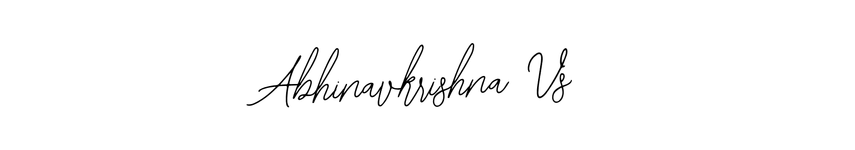 How to Draw Abhinavkrishna Vs signature style? Bearetta-2O07w is a latest design signature styles for name Abhinavkrishna Vs. Abhinavkrishna Vs signature style 12 images and pictures png