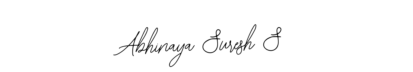 Create a beautiful signature design for name Abhinaya Suresh S. With this signature (Bearetta-2O07w) fonts, you can make a handwritten signature for free. Abhinaya Suresh S signature style 12 images and pictures png