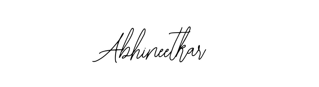 The best way (Bearetta-2O07w) to make a short signature is to pick only two or three words in your name. The name Abhineetkar include a total of six letters. For converting this name. Abhineetkar signature style 12 images and pictures png