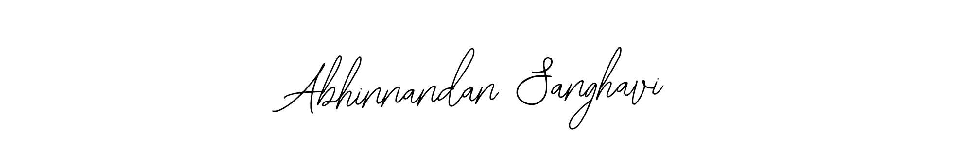 It looks lik you need a new signature style for name Abhinnandan Sanghavi. Design unique handwritten (Bearetta-2O07w) signature with our free signature maker in just a few clicks. Abhinnandan Sanghavi signature style 12 images and pictures png