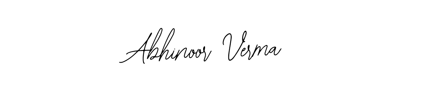 How to make Abhinoor Verma name signature. Use Bearetta-2O07w style for creating short signs online. This is the latest handwritten sign. Abhinoor Verma signature style 12 images and pictures png