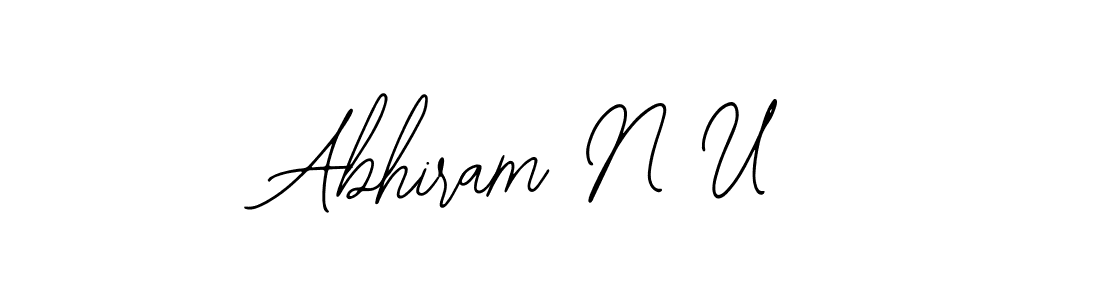 if you are searching for the best signature style for your name Abhiram N U. so please give up your signature search. here we have designed multiple signature styles  using Bearetta-2O07w. Abhiram N U signature style 12 images and pictures png