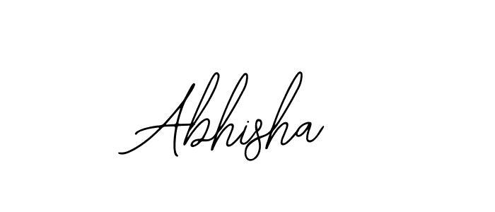 Use a signature maker to create a handwritten signature online. With this signature software, you can design (Bearetta-2O07w) your own signature for name Abhisha. Abhisha signature style 12 images and pictures png