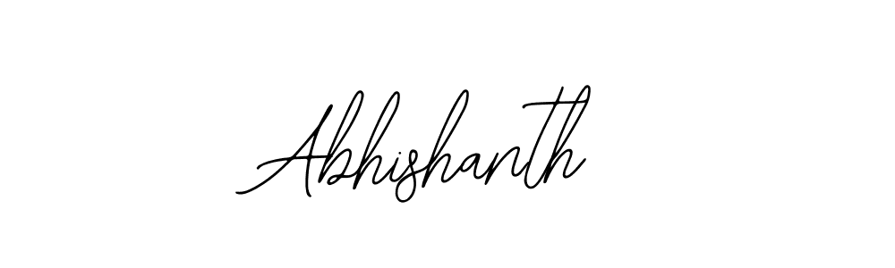 How to make Abhishanth signature? Bearetta-2O07w is a professional autograph style. Create handwritten signature for Abhishanth name. Abhishanth signature style 12 images and pictures png