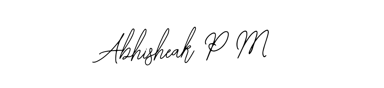 Make a beautiful signature design for name Abhisheak P M. Use this online signature maker to create a handwritten signature for free. Abhisheak P M signature style 12 images and pictures png