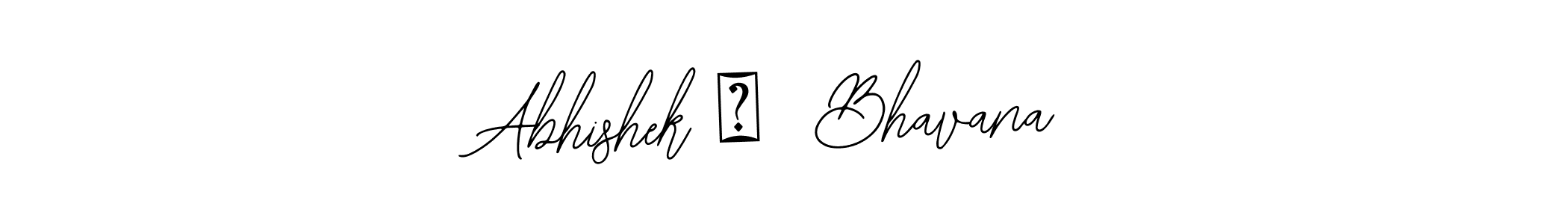 Abhishek ❤  Bhavana stylish signature style. Best Handwritten Sign (Bearetta-2O07w) for my name. Handwritten Signature Collection Ideas for my name Abhishek ❤  Bhavana. Abhishek ❤  Bhavana signature style 12 images and pictures png