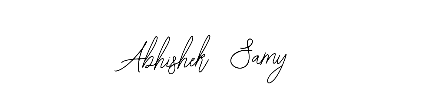 It looks lik you need a new signature style for name Abhishek  Samy. Design unique handwritten (Bearetta-2O07w) signature with our free signature maker in just a few clicks. Abhishek  Samy signature style 12 images and pictures png