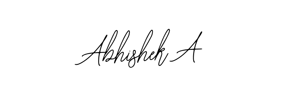 Create a beautiful signature design for name Abhishek A. With this signature (Bearetta-2O07w) fonts, you can make a handwritten signature for free. Abhishek A signature style 12 images and pictures png