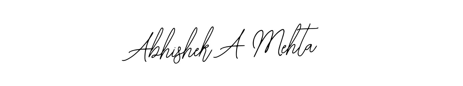 Also You can easily find your signature by using the search form. We will create Abhishek A Mehta name handwritten signature images for you free of cost using Bearetta-2O07w sign style. Abhishek A Mehta signature style 12 images and pictures png