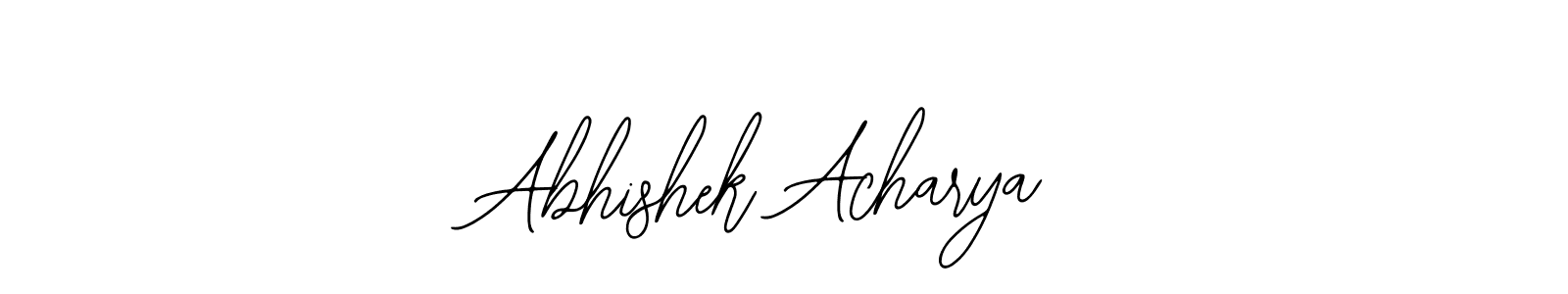 You should practise on your own different ways (Bearetta-2O07w) to write your name (Abhishek Acharya) in signature. don't let someone else do it for you. Abhishek Acharya signature style 12 images and pictures png