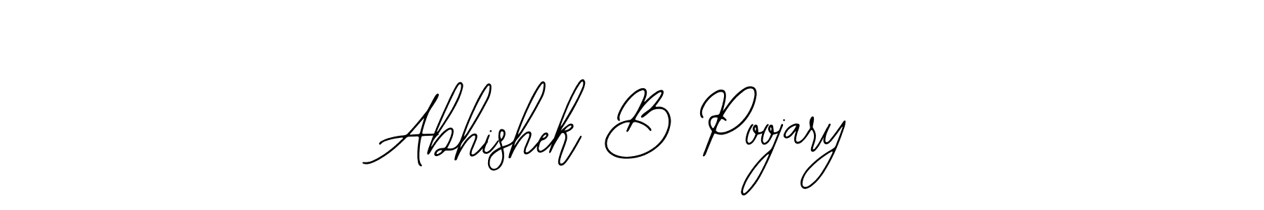 This is the best signature style for the Abhishek B Poojary name. Also you like these signature font (Bearetta-2O07w). Mix name signature. Abhishek B Poojary signature style 12 images and pictures png