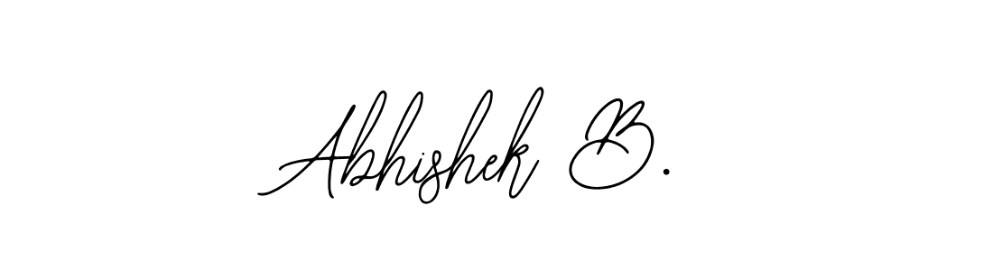 Design your own signature with our free online signature maker. With this signature software, you can create a handwritten (Bearetta-2O07w) signature for name Abhishek B.. Abhishek B. signature style 12 images and pictures png