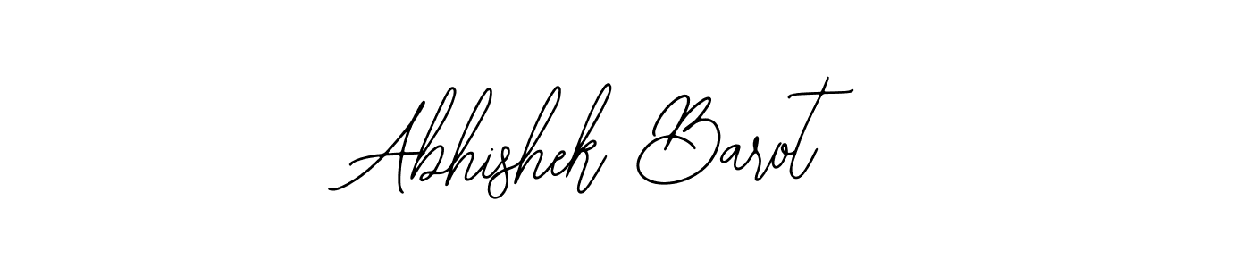 How to make Abhishek Barot signature? Bearetta-2O07w is a professional autograph style. Create handwritten signature for Abhishek Barot name. Abhishek Barot signature style 12 images and pictures png