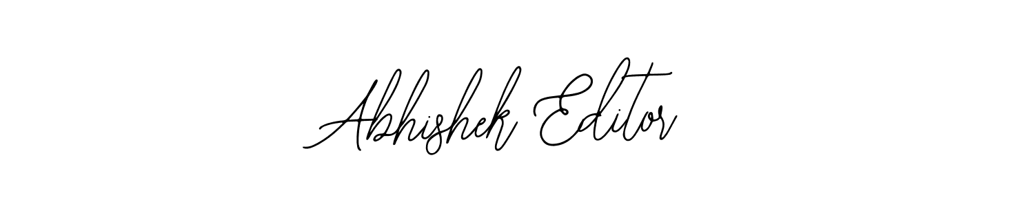 Use a signature maker to create a handwritten signature online. With this signature software, you can design (Bearetta-2O07w) your own signature for name Abhishek Editor. Abhishek Editor signature style 12 images and pictures png
