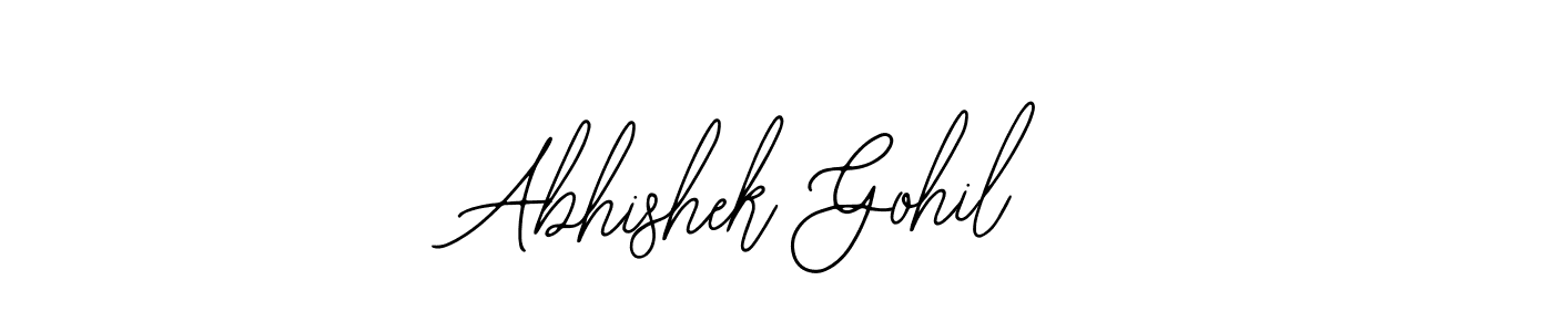 Use a signature maker to create a handwritten signature online. With this signature software, you can design (Bearetta-2O07w) your own signature for name Abhishek Gohil. Abhishek Gohil signature style 12 images and pictures png