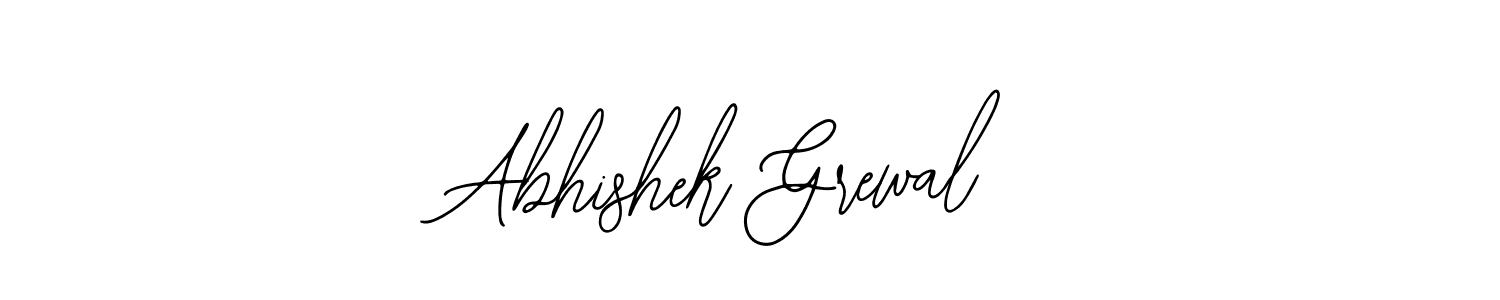 How to make Abhishek Grewal name signature. Use Bearetta-2O07w style for creating short signs online. This is the latest handwritten sign. Abhishek Grewal signature style 12 images and pictures png
