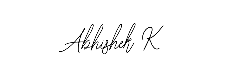 Make a beautiful signature design for name Abhishek K. With this signature (Bearetta-2O07w) style, you can create a handwritten signature for free. Abhishek K signature style 12 images and pictures png