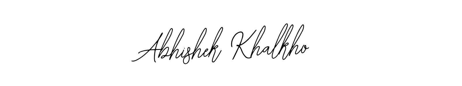 How to make Abhishek Khalkho name signature. Use Bearetta-2O07w style for creating short signs online. This is the latest handwritten sign. Abhishek Khalkho signature style 12 images and pictures png