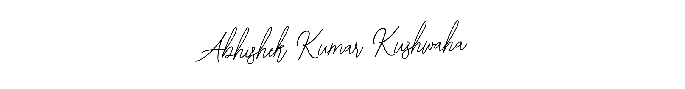 How to make Abhishek Kumar Kushwaha name signature. Use Bearetta-2O07w style for creating short signs online. This is the latest handwritten sign. Abhishek Kumar Kushwaha signature style 12 images and pictures png