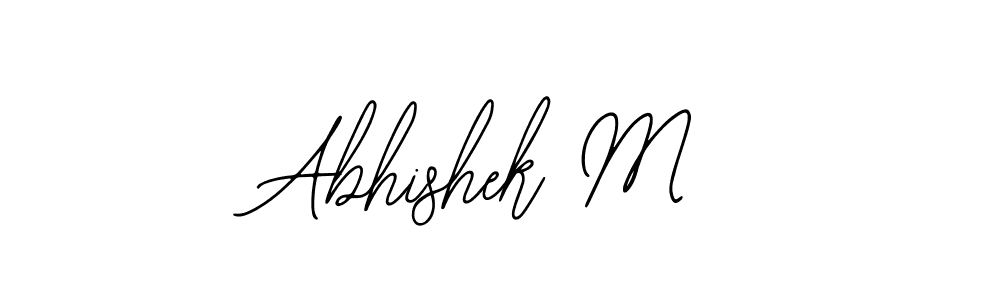 How to make Abhishek M signature? Bearetta-2O07w is a professional autograph style. Create handwritten signature for Abhishek M name. Abhishek M signature style 12 images and pictures png