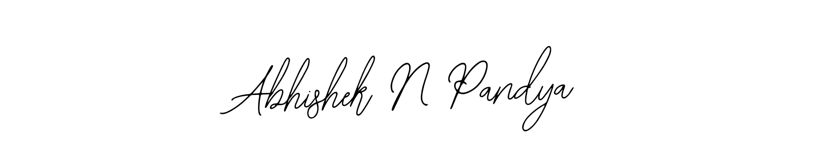 Abhishek N Pandya stylish signature style. Best Handwritten Sign (Bearetta-2O07w) for my name. Handwritten Signature Collection Ideas for my name Abhishek N Pandya. Abhishek N Pandya signature style 12 images and pictures png