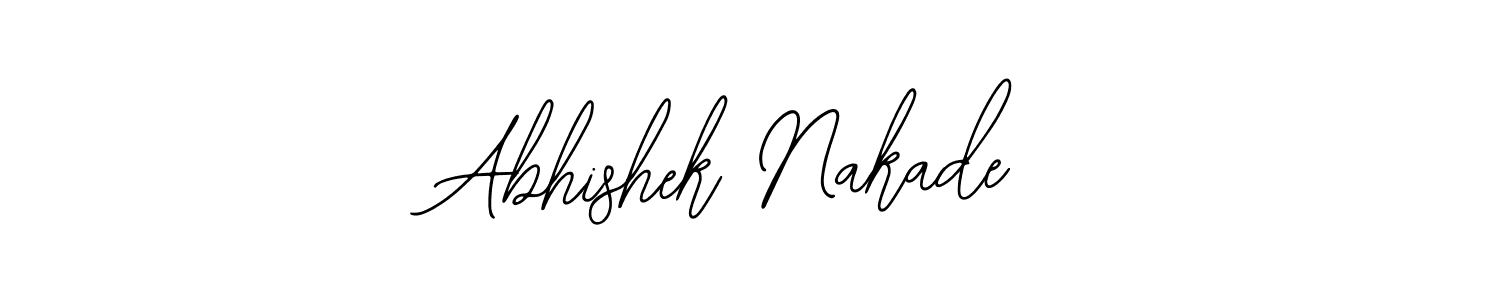 The best way (Bearetta-2O07w) to make a short signature is to pick only two or three words in your name. The name Abhishek Nakade include a total of six letters. For converting this name. Abhishek Nakade signature style 12 images and pictures png