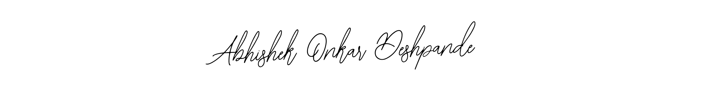 Make a beautiful signature design for name Abhishek Onkar Deshpande. With this signature (Bearetta-2O07w) style, you can create a handwritten signature for free. Abhishek Onkar Deshpande signature style 12 images and pictures png
