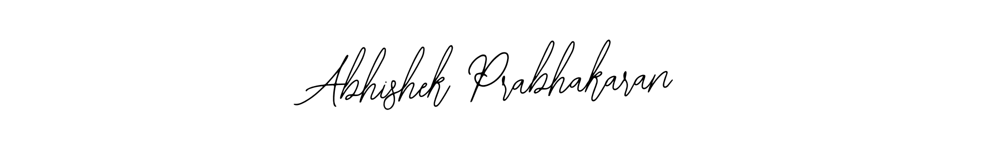 It looks lik you need a new signature style for name Abhishek Prabhakaran. Design unique handwritten (Bearetta-2O07w) signature with our free signature maker in just a few clicks. Abhishek Prabhakaran signature style 12 images and pictures png