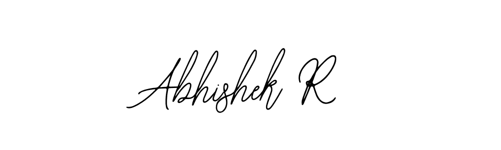 Also You can easily find your signature by using the search form. We will create Abhishek R name handwritten signature images for you free of cost using Bearetta-2O07w sign style. Abhishek R signature style 12 images and pictures png