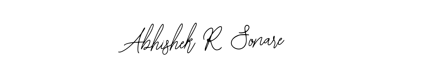 You should practise on your own different ways (Bearetta-2O07w) to write your name (Abhishek R Sonare) in signature. don't let someone else do it for you. Abhishek R Sonare signature style 12 images and pictures png